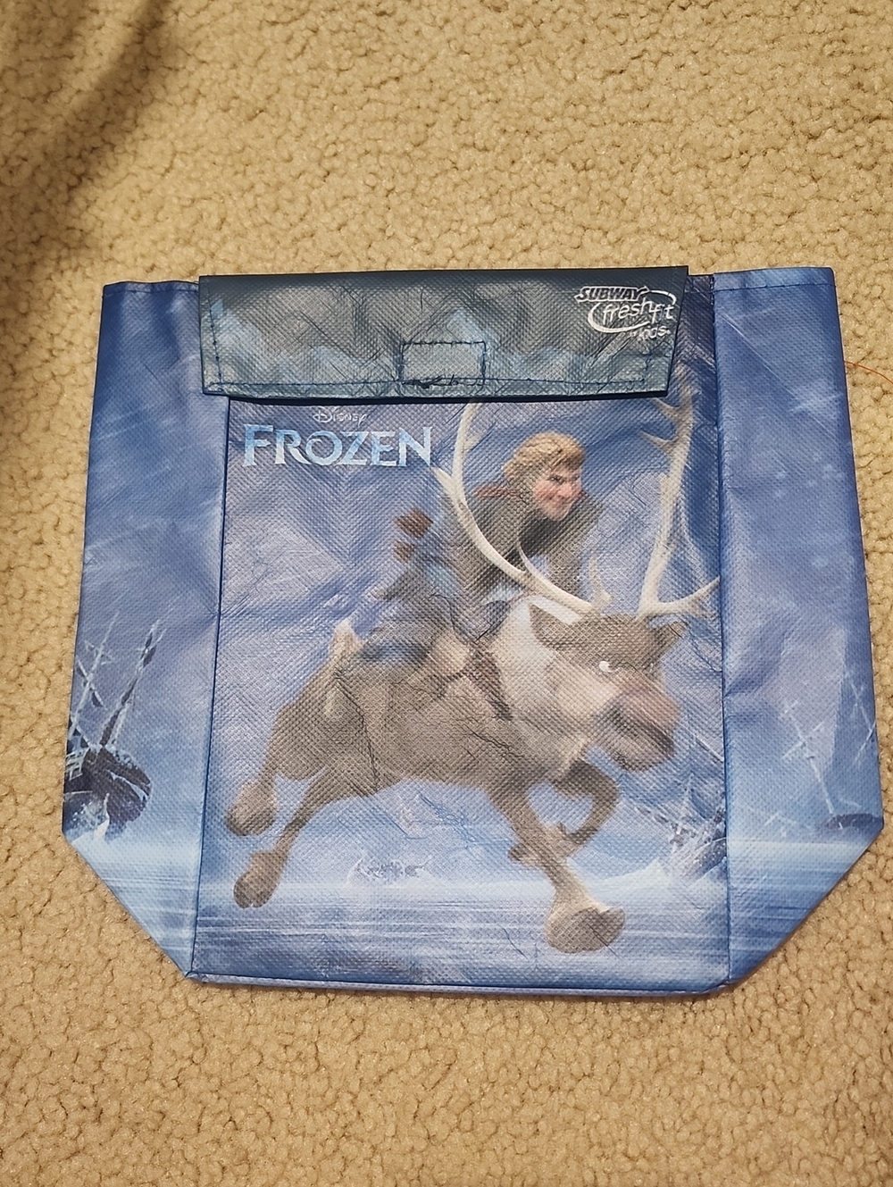Disney Frozen Blue Character Tote Bag - Subway Fresh Fit -.Like New